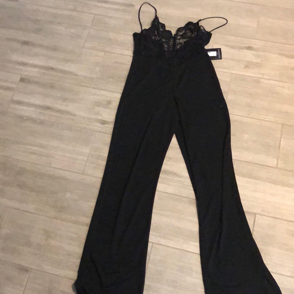 Lace wide leg jumpsuit - Picture 1 of 1